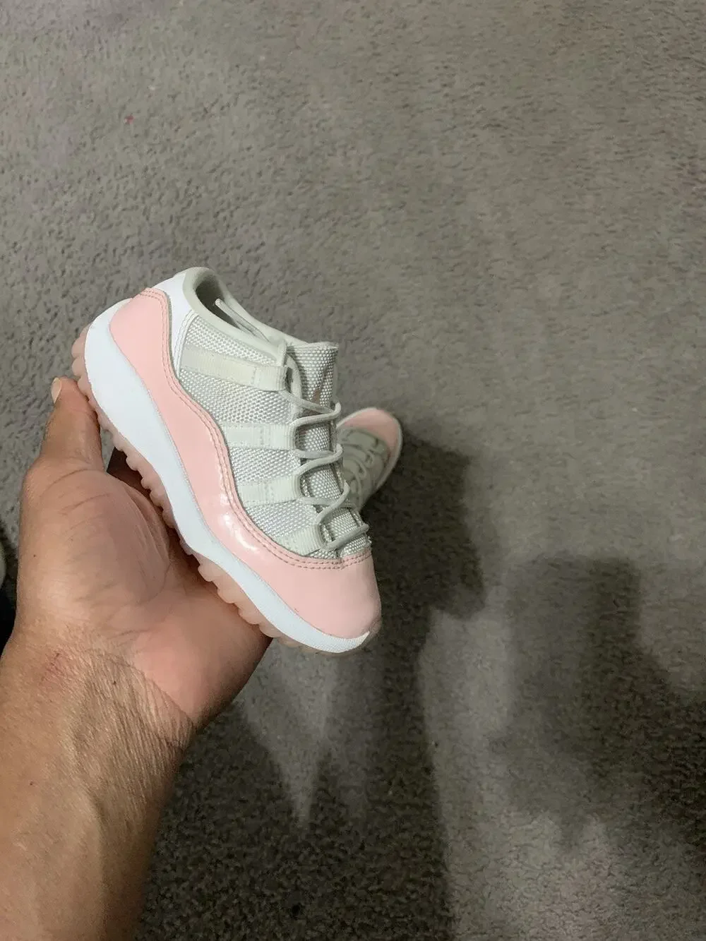 Size 9c-Nike Air Jordan 11 Retro Low Legend Pink 645107-160 Toddler Baby